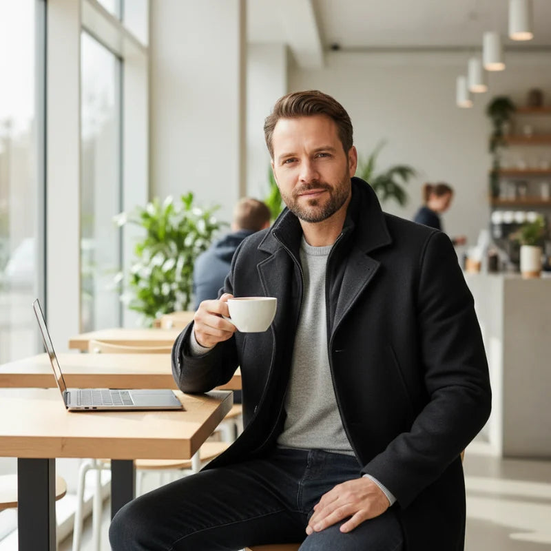 Peaky™ • Two-Piece Men’s Coat for Style and Warmth